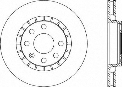 OPEN PARTS bda141220 -  Тормозной диск